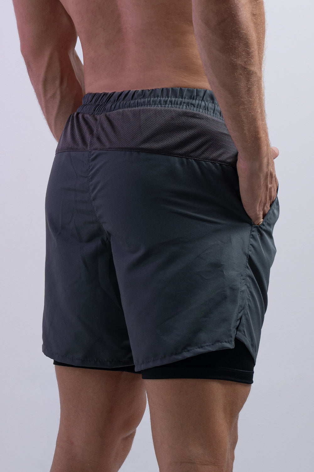 Pantaloneta Gris Oscuro