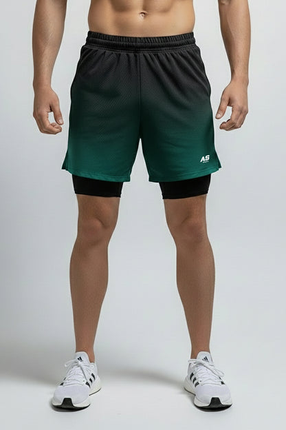 Pantaloneta Degradé Verde