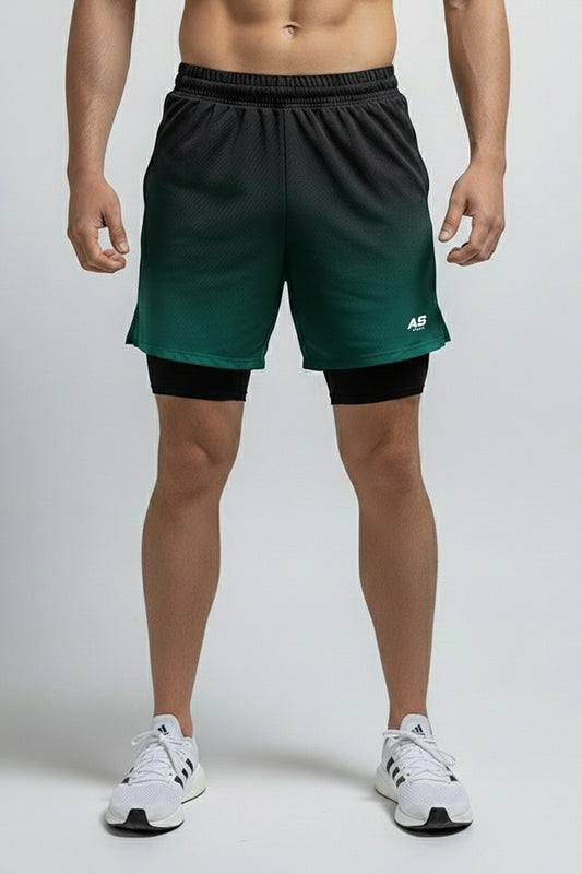 Pantaloneta Degradé Verde