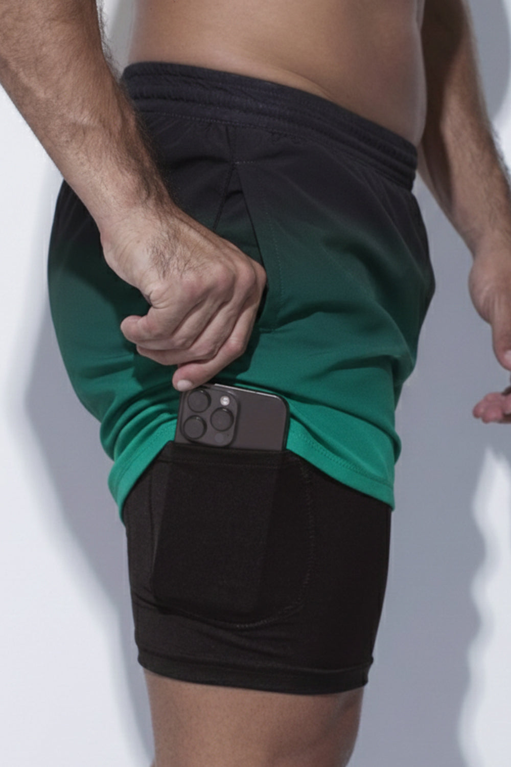 Pantaloneta Degradé Verde