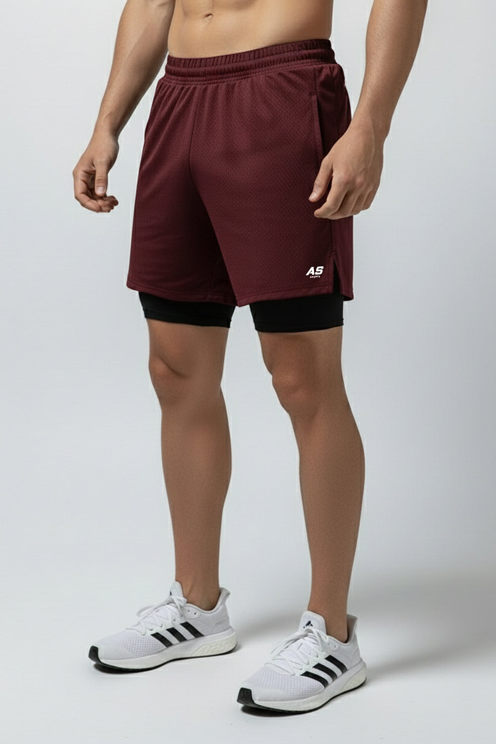 Pantaloneta Ultraflex DRY-FIT Vinotinto