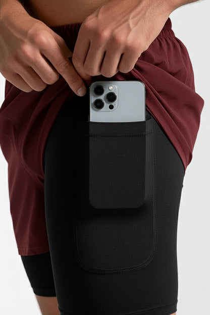 Pantaloneta Ultraflex DRY-FIT Vinotinto